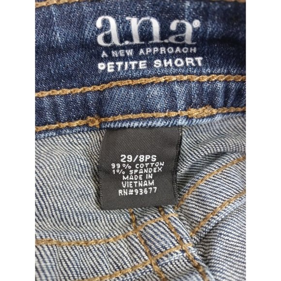 Ana Distressed Whiskered Thick Stitched Bootcut Jeans Size 29/8PS - Picture 7 of 9